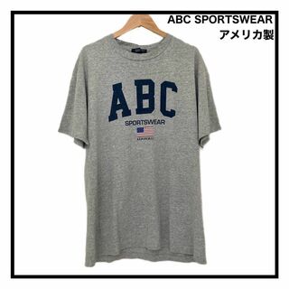 【90s】　ABC SPORTSWEAR Tシャツ　アメカジ　アメリカ製　半袖(Tシャツ/カットソー(半袖/袖なし))