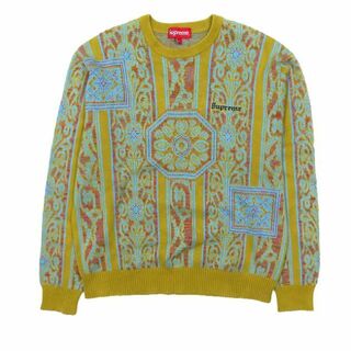 シュプリーム(Supreme)の18SS シュプリーム SUPREME Tapestry Sweater Tea(ニット/セーター)