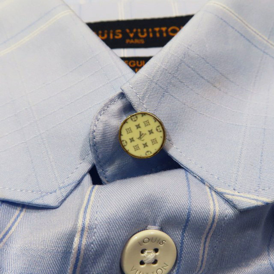 LOUIS VUITTON(ルイヴィトン)の美品 ルイヴィトン LOUIS VUITTON チェックシャツ モノグラム メンズのトップス(シャツ)の商品写真