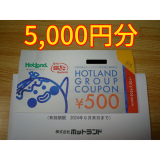 ホットランド 株主優待 5000円分 銀だこ