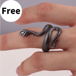 【大人気商品♪】メンズ　リング　フリーサイズ　蛇　おしゃれ　指輪(リング(指輪))