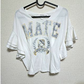 マウジー(moussy)のmoussy トップス 袖 フリル(Tシャツ(半袖/袖なし))