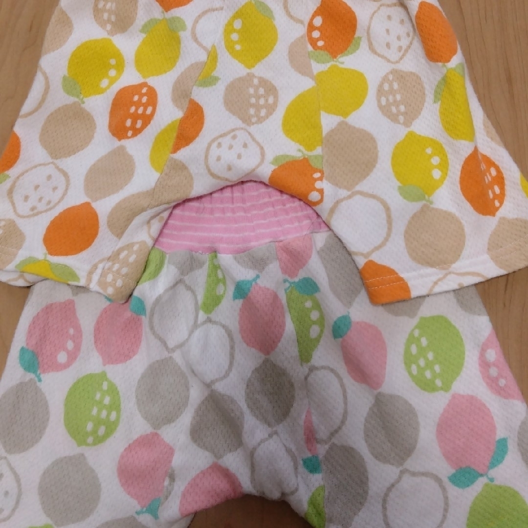 CROISSANCE BEBE☆半袖パジャマナイトウェア☆90cm☆2点セット キッズ/ベビー/マタニティのキッズ服女の子用(90cm~)(パジャマ)の商品写真