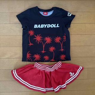 ベビードール(BABYDOLL)のBABYDOLL Tシャツ+スカート90cm(Tシャツ/カットソー)