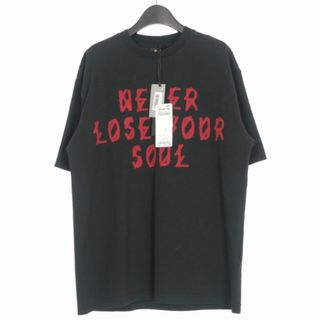 アザー(other)の44 LABEL GROUP プリントTシャツ カットソー 半袖 M ブラック(Tシャツ/カットソー(半袖/袖なし))