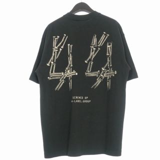 アザー(other)の44 LABEL GROUP バックプリントTシャツ カットソー ロゴ刺繍 S(Tシャツ/カットソー(半袖/袖なし))