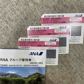 ANA(全日本空輸) - ANA 株主優待券 3枚　割引券  