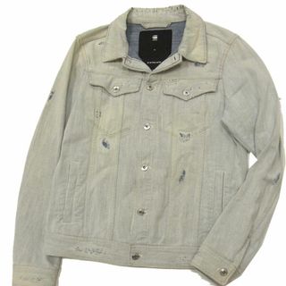 ジースター(G-STAR RAW)の定価48,400円☆G-STAR RAW ジースターロウ デニムジャケット ジージャン メンズ 3301 Deconstructed 3D Slim Jacket リメイク加工(Gジャン/デニムジャケット)