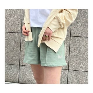 ギャップ(GAP)のGAP ギャップ ハイライズ バミューダショートパンツ スウェット グリーン(ショートパンツ)