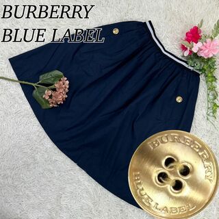 バーバリーブルーレーベル(BURBERRY BLUE LABEL)のA539 バーバリーブルーレーベル レディース 膝丈スカート 美品 M 38(ひざ丈スカート)