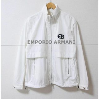 美品 EMPORIO ARMANI 撥水 防風 2WAY フード ブルゾン