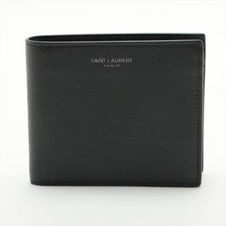 サンローラン(Saint Laurent)のサンローランパリ  レザー  ブラック レディース コンパクトウォレット(財布)