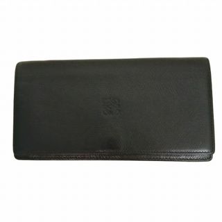 ロエベ(LOEWE)のロエベ LOEWE 長財布 アナグラム ウォレット レザー 黒 ブラック(財布)