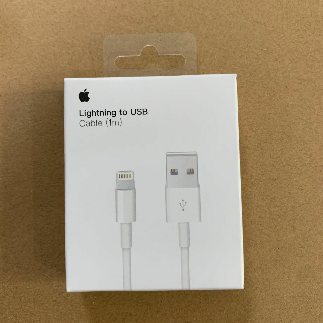 Apple(アップル)のiPhone純正 Lightning USBケーブル 1m ライトニングケーブル スマホ/家電/カメラのスマートフォン/携帯電話(バッテリー/充電器)の商品写真