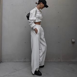 ACLENT Volume wide sweat pants(カジュアルパンツ)