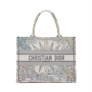 クリスチャンディオール(Christian Dior)のクリスチャンディオール ブックトート キャンバス  グレー レディース ト(トートバッグ)