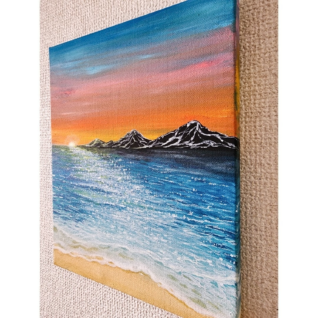 アクリル画 F3 風景画 絵画 ひどかっ アクリル画 F3 風景画 絵画 ひどかっ