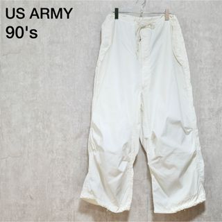 MILITARY - US ARMY 90年会計 スノーカモオーバーパンツ M-SHORT