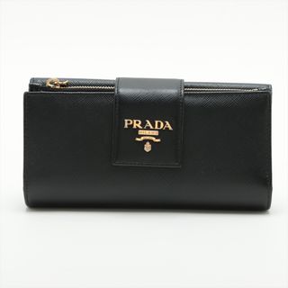 プラダ(PRADA)のプラダ  レザー  ブラック レディース 長財布(財布)