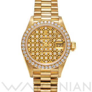 ロレックス(ROLEX)の中古 ロレックス ROLEX 69138ZE E番(1990年頃製造) シャンパン /ダイヤモンド レディース 腕時計(腕時計)