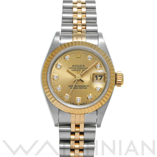 ロレックス(ROLEX)の中古 ロレックス ROLEX 69173G W番(1994年頃製造) シャンパン /ダイヤモンド レディース 腕時計(腕時計)