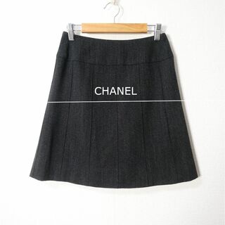 シャネル(CHANEL)の美品 CHANEL ココボタン ミニ丈 台形スカート ミニスカート(ミニスカート)