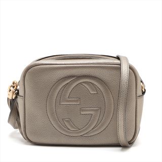 グッチ(Gucci)のグッチ  レザー  ゴールド レディース ショルダーバッグ(ショルダーバッグ)