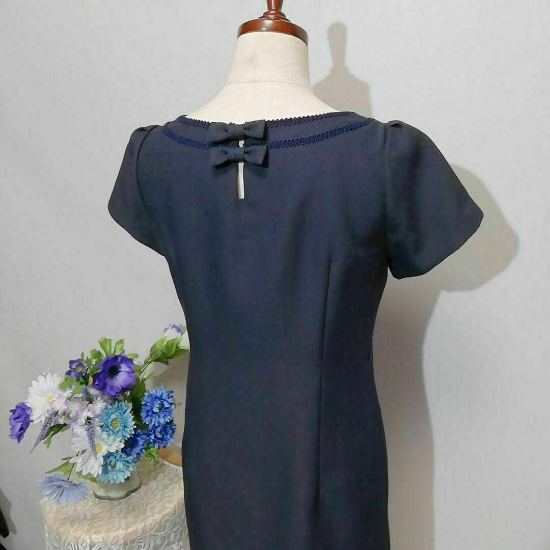 Cosa de Ver 極上美品　ドレス　ワンピース　パーティー　紺色系　М レディースのワンピース(ひざ丈ワンピース)の商品写真