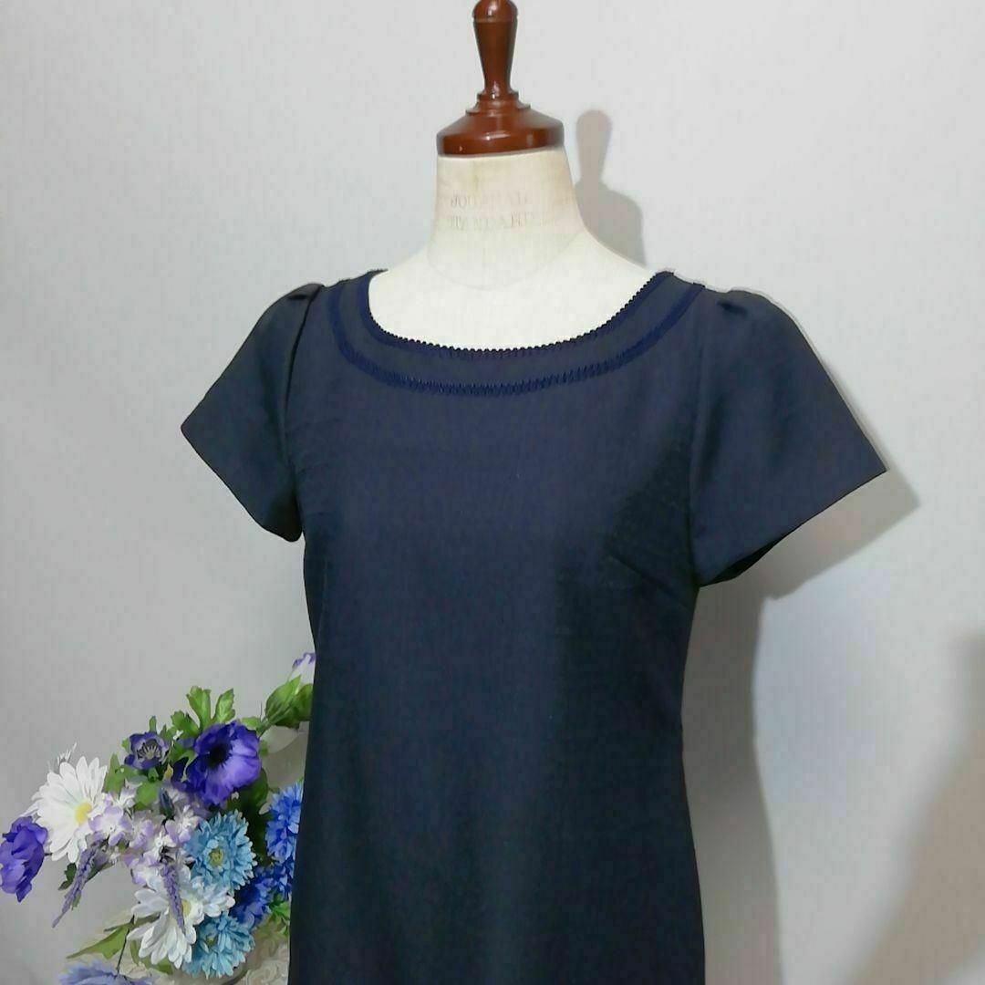 Cosa de Ver 極上美品　ドレス　ワンピース　パーティー　紺色系　М レディースのワンピース(ひざ丈ワンピース)の商品写真