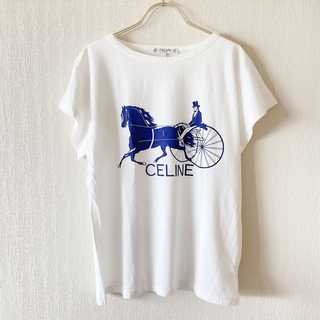 セリーヌ(celine)のオールドセリーヌ　CELINE Tシャツ　ジェーシーシーサルキーヴィンテージ馬車(Tシャツ(半袖/袖なし))