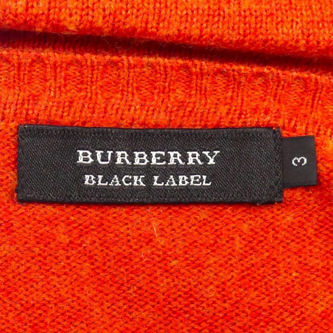 BURBERRY BLACK LABEL(バーバリーブラックレーベル)の廃盤 バーバリーブラックレーベル セーター ニット 刺繍 カシミヤ HN2114 メンズのトップス(ニット/セーター)の商品写真