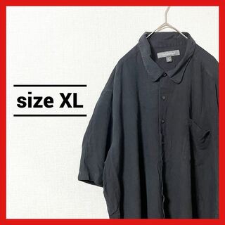 90s 古着 ノーブランド 半袖シャツ ゆるダボ オーバーサイズ XL(シャツ)