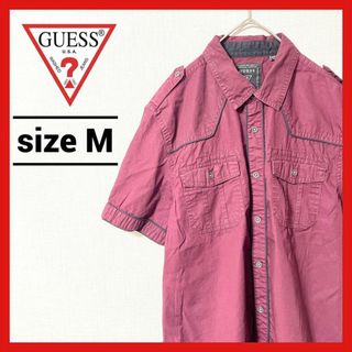 GUESS - 90s 古着 ゲス 半袖シャツ トップス ポケット M 