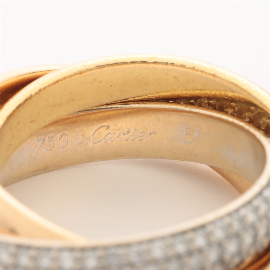 Cartier(カルティエ)のカルティエ トリニティ パヴェ  54  ユニセックス リング・指輪 レディースのアクセサリー(リング(指輪))の商品写真