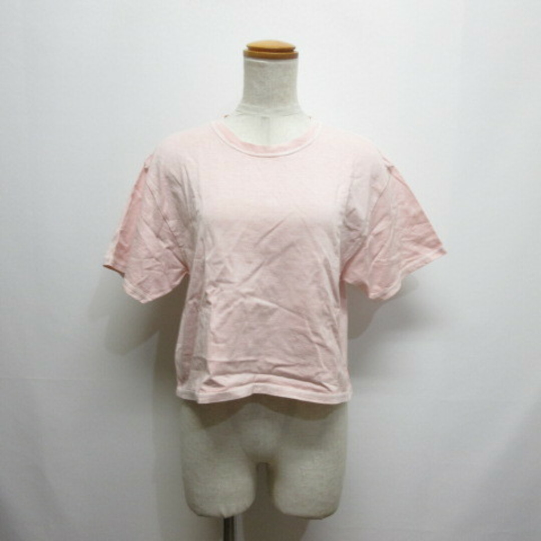 エトレトウキョウ ETRE TOKYO 半袖 クロップド Tシャツ F 杢ピンク レディースのトップス(Tシャツ(半袖/袖なし))の商品写真