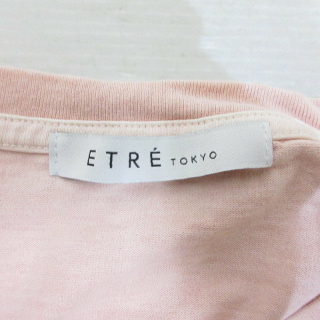 エトレトウキョウ ETRE TOKYO 半袖 クロップド Tシャツ F 杢ピンク レディースのトップス(Tシャツ(半袖/袖なし))の商品写真