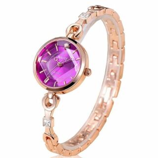 腕時計 レディース アナログ ブレスレット ファッション ウォッチ (ピンク)(腕時計)