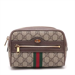 グッチ(Gucci)のグッチ オフィディア PVC×レザー  ベージュ レディース ウエストバッ(ボディバッグ/ウエストポーチ)