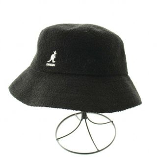 カンゴール(KANGOL)のカンゴール バミューダバケットハット バケハ ロゴ刺繍 黒 K3050ST(その他)