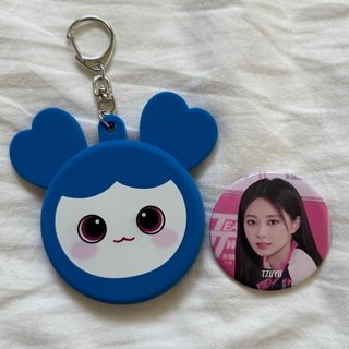 トゥワイス(TWICE)のTWICE ツウィ TZUYU 缶バッジ ケースキーホルダー セット(アイドルグッズ)