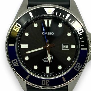 カシオ(CASIO)の【美品】CASIO　ダイバーモデル　MDVー106　ブラックｘブルー　腕時計(腕時計(アナログ))