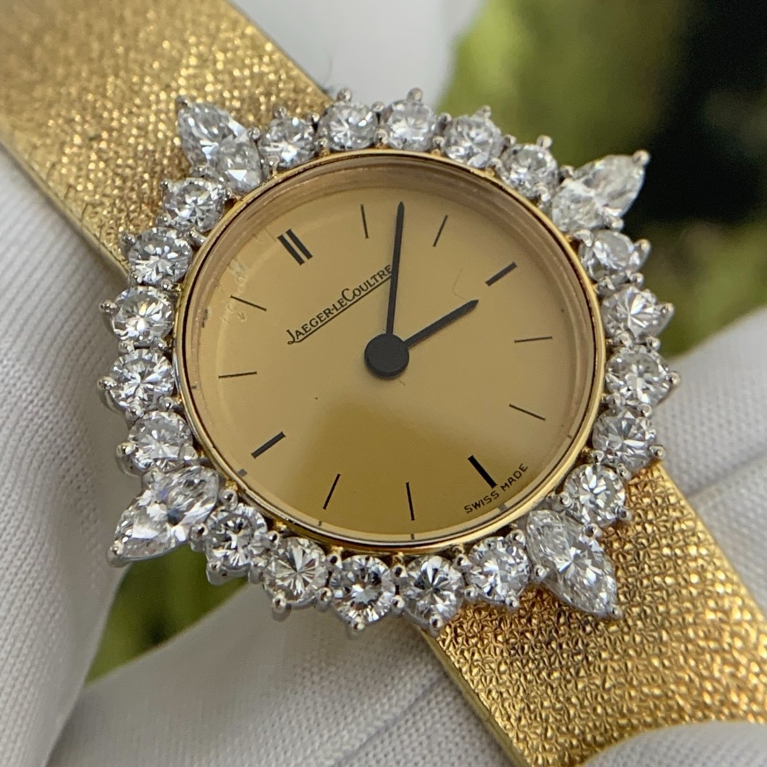 ジャガールクルト 16338.21 手巻き ダイヤモンド K18  レディースのファッション小物(腕時計)の商品写真