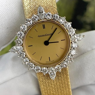 ジャガールクルト 16338.21 手巻き ダイヤモンド K18 (腕時計)