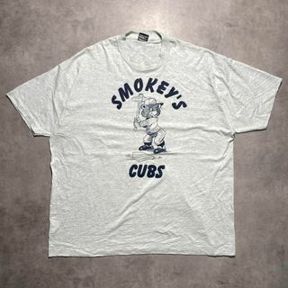 FRUIT OF THE LOOM - 90s SMOKEY'S CUBS グレーTシャツ 2XLサイズ 野球USA製