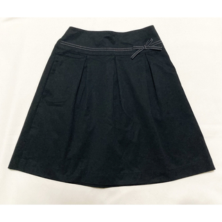 ヒロココシノ(HIROKO KOSHINO)のヒロコ　コシノ　ファミリアプリュス　スカート　140サイズ　黒　リボン(スカート)