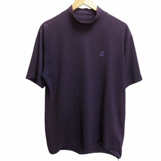 ニードルス(Needles)のニードルス ニードルズ 近年 S/S モックネックTシャツ カットソー 紫 M(Tシャツ/カットソー(半袖/袖なし))