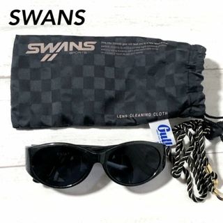 SWANS - スワンズ サングラス SWANS アイウェア メガネストラップ＆袋付き