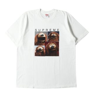 シュプリーム(Supreme)の美品 Supreme シュプリーム Tシャツ サイズ:L 24SS The Muppet Show ロルフ クルーネック 半袖Tシャツ Rowlf Tee ホワイト 白 コラボ トップス カットソー【メンズ】【中古】(Tシャツ/カットソー(半袖/袖なし))