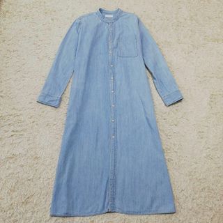 ヘルシーデニム(Healthy DENIM)のHEALTHY　ロング丈デニムシャツワンピース　ロングワンピース　レディース　S(ロングワンピース/マキシワンピース)