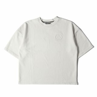 パリサンジェルマン(Paris Saint-Germain)の美品 Paris Saint-Germain パリ サンジェルマン Tシャツ サイズ:L 22SS エンボスロゴ オーバーサイズ パイル クルーネック 半袖Tシャツ ライトグレー系 トップス カットソー【メンズ】【中古】(Tシャツ/カットソー(半袖/袖なし))